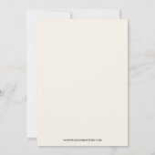 Elegant Daisy Monogram Weddenschap Kaart (Achterkant)