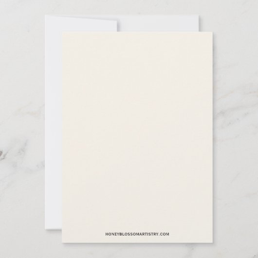 Elegant Daisy Monogram Weddenschap Kaart (Achterkant)