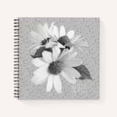 Elegant Daisy Pattern Journaling Notitieboek (Voorkant)