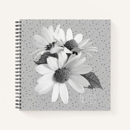 Elegant Daisy Pattern Journaling Notitieboek (Voorkant)