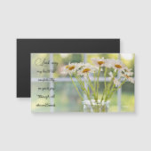 Elegant Daisy Photography Joy Inspirerend Magnet (Voorkant / Achterkant)