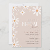 Elegant Daisy Terracotta Vrijgezellenfeest Kaart (Voorkant)