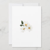 Elegant Daisy Watercolor Minimalist Wedding Kaart (Achterkant)
