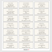 Elegant Daisy Wedding Guest Adresetiketten Sticker (Vel)