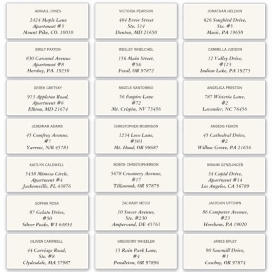 Elegant Daisy Wedding Guest Adresetiketten Sticker (Voorkant)