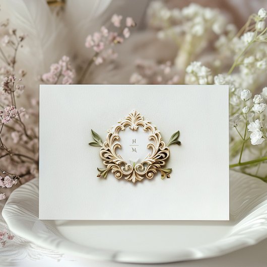 Elegant Daisy Wedding RSVP Kaart