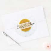 Elegant Daisy Wedding Stickers (Envelop)
