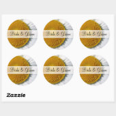Elegant Daisy Wedding Stickers (Vel)