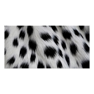 Elegant Dalmatiaans nepvachtpatroon Perfect Poster