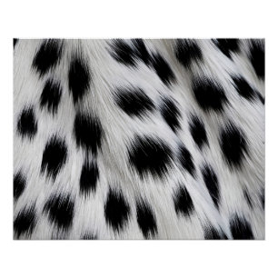 Elegant Dalmatiaans nepvachtpatroon Perfect Poster