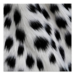Elegant Dalmatian Nepvachtpatroon Perfect Poster