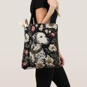 Elegant Dalmatian William Morris Inspired Tote Bag (Dichtbij)