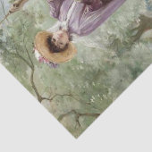 Elegant Damas Vist op Dock in Natuur Ontkoppeling Tissuepapier (Detail)