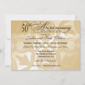 Elegant Damask 50th Jubileum Party Invitation Kaart (Voorkant)