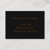 Elegant Damask Bakkerij Cafe Catering Visitekaartj Visitekaartje (Achterkant)