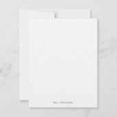 Elegant Damask Custom Flat Note-kaarten (rood) Notitiekaartje (Achterkant)