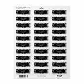 Elegant Damask (de beste prijs van vandaag) Etiket (Full Sheet)