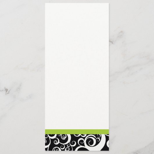 Elegant Damask deelt het Menu van de Ontvanging va (Achterkant)