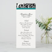 Elegant Damask deelt het Menu van de Ontvanging va (Staand voorkant)