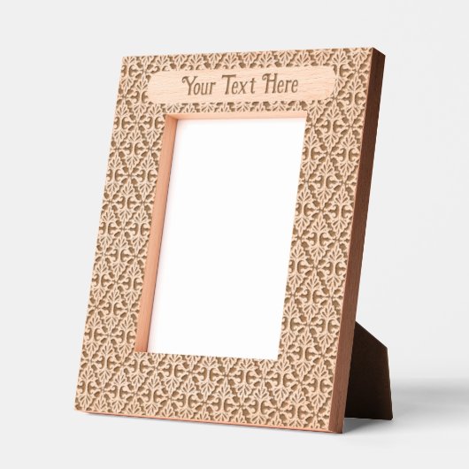 Elegant Damask Design geëtste rollen op zwart Gegraveerde Lijstjes (Links)