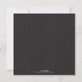 Elegant Damask Dinner Party Invitation (zilver) Kaart (Achterkant)