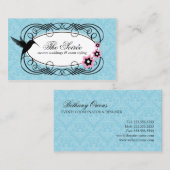 Elegant Damask Event Coordinator Visitekaartje (Voorkant / Achterkant)