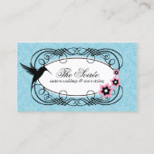 Elegant Damask Event Coordinator Visitekaartje (Voorkant)