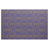 Elegant Damask Fabric Navy Blue Stof (Fat Quarter)