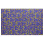 Elegant Damask Fabric Navy Blue Stof (Fat Quarter)