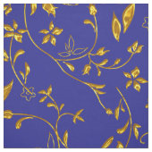 Elegant Damask Fabric Navy Blue Stof (Swatch)
