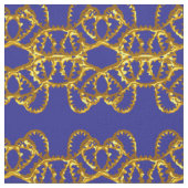 Elegant Damask Fabric Navy Blue Stof (Close Up)