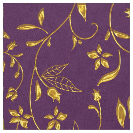 Elegant Damask Fabric Paars Stof (Close Up)