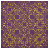 Elegant Damask Fabric Paars Stof (Swatch)