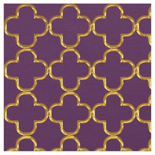 Elegant Damask Fabric Paars Stof (Close Up)