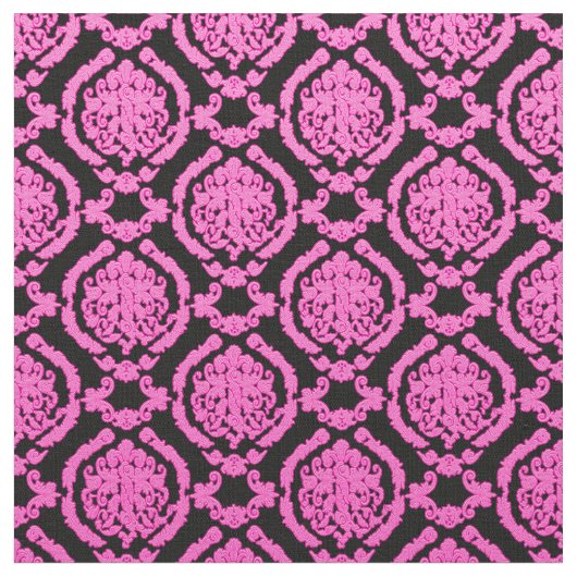 Elegant Damask Fabric Roze Stof (Close Up)