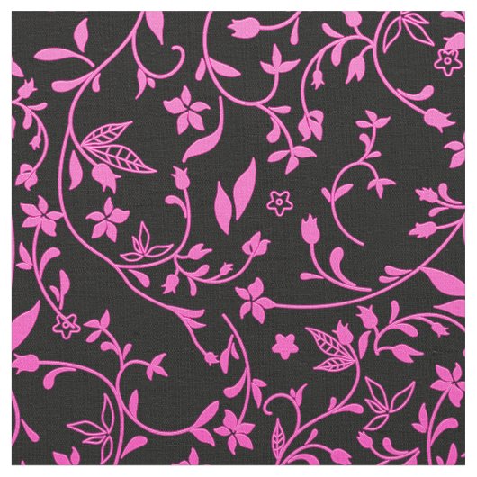 Elegant Damask Fabric Roze Stof (Close Up)