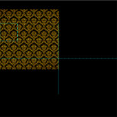Elegant Damask Fabric Stof (Delen)