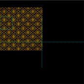 Elegant Damask Fabric Stof (Delen)