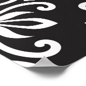 Elegant Damask: Floral Art Deco Poster (Hoek)
