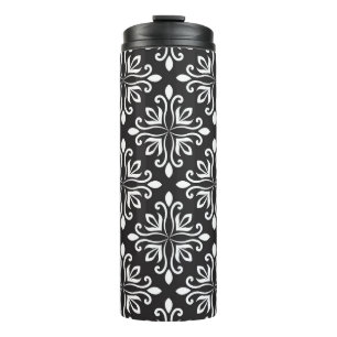 Elegant Damask: Floral Art Deco Thermosbeker