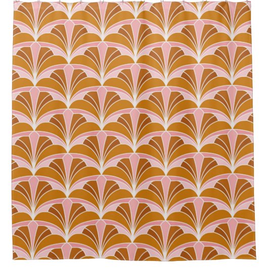 Elegant Damask Floral Seamless Pattern. De Douchegordijn (Voorkant)