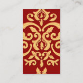 Elegant Damask for Interior Decorator, Restaurant Visitekaartje (Achterkant)
