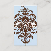 Elegant Damask - Gepersonaliseerd Visitekaartje (Achterkant)