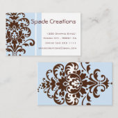 Elegant Damask - Gepersonaliseerd Visitekaartje (Voorkant / Achterkant)
