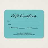 Elegant Damask Gift Kaarten Visitekaartje (Achterkant)