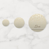 Elegant Damask, Gold Diamonds, Love Name Confetti (Achterkanten)
