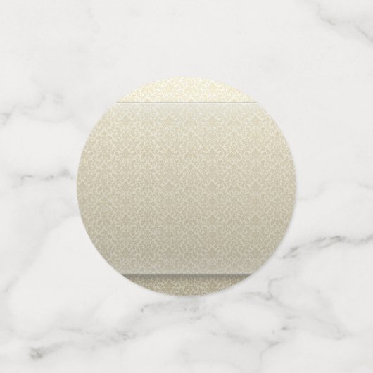 Elegant Damask, Gold Diamonds, Love Name Confetti (Kleine voorkant)