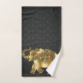 Elegant Damask Gold Paisley Elephant Bad Handdoek (Handdoek)