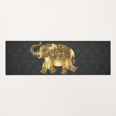 Elegant Damask Gold Paisley Elephant Yogamat (Achterkant (horizontaal))