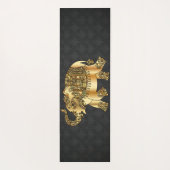 Elegant Damask Gold Paisley Elephant Yogamat (Achterkant)